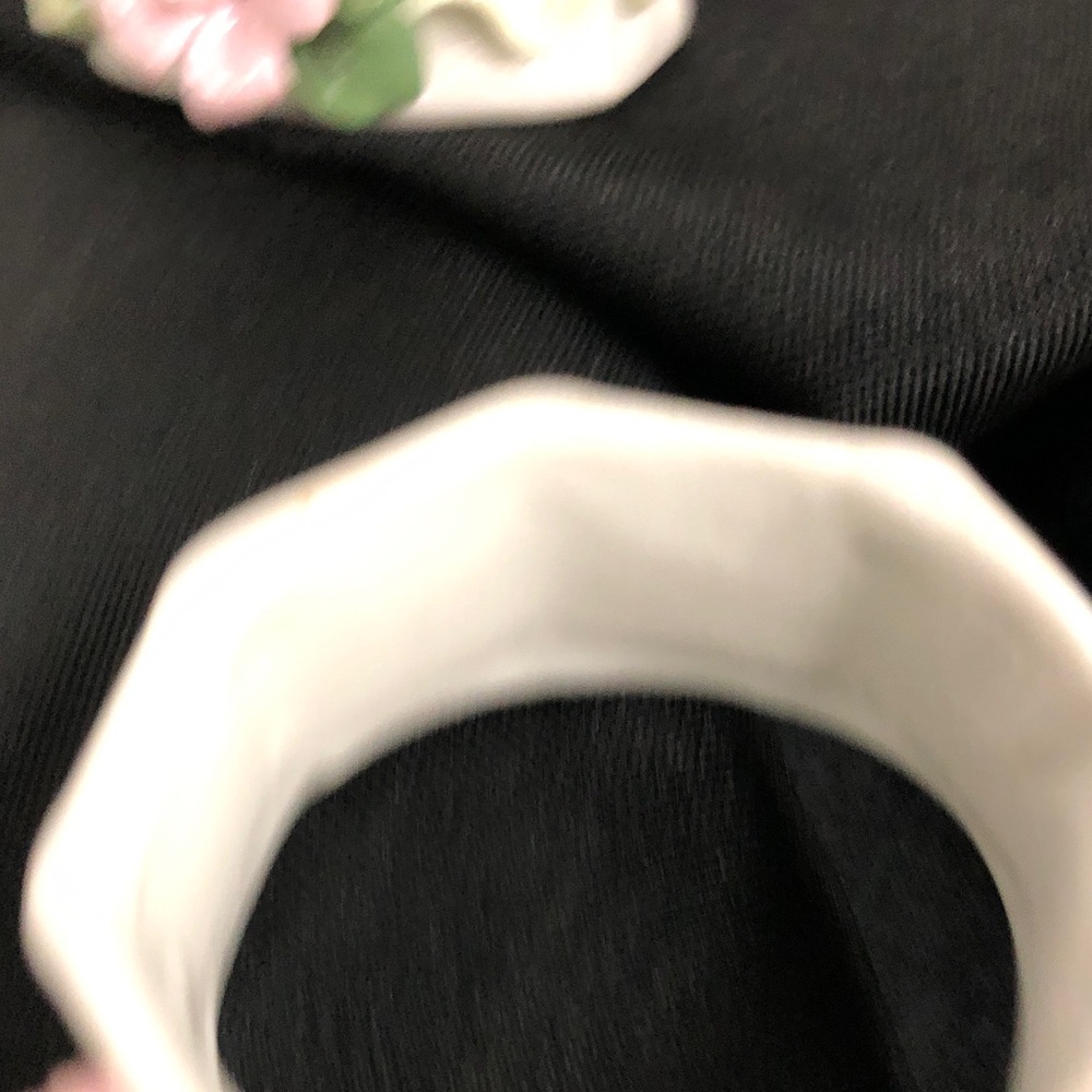 Floral Ceramic Napkin Rings - Picture 7 of 9